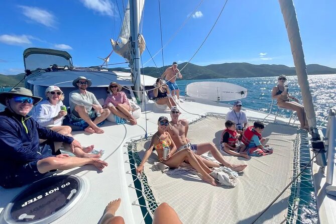 Catamaran Sail to Jost Van Dyke (Soggy Dollar Bar) - White Bay gives you the main event