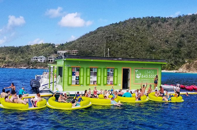 Circle the Island of St. John | Lunch stop at Lime Out (Taco Boat) - Lime Out tacos in Hansen Bay