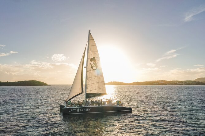 Days End Sunset Sail Open Bar & Hors D'oeuvres STT Ritz-Carlton - A sunset sail from the Ritz-Carlton beach