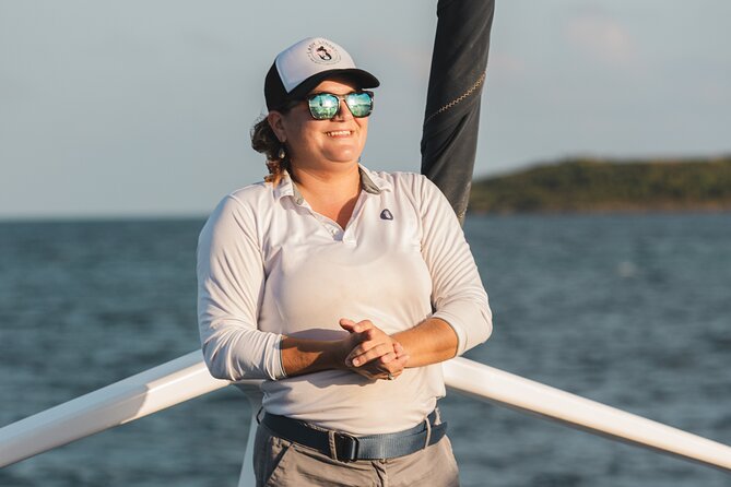 Days End Sunset Sail Open Bar & Hors D'oeuvres STT Ritz-Carlton - Boarding at Great Bay requires a little planning