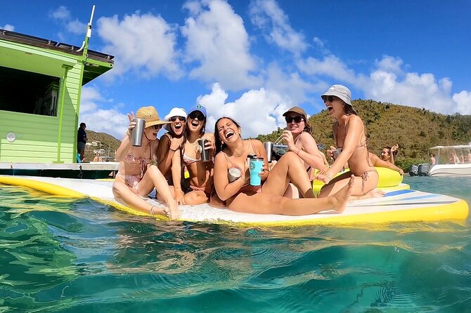 Full-Day Private Boat Charter from St. John or St. Thomas - Hurricane Hole: floating in a natural pool