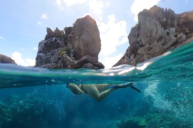 Full-Day Private Boat Charter from St. John or St. Thomas - Christmas Cove and Pizza Pi