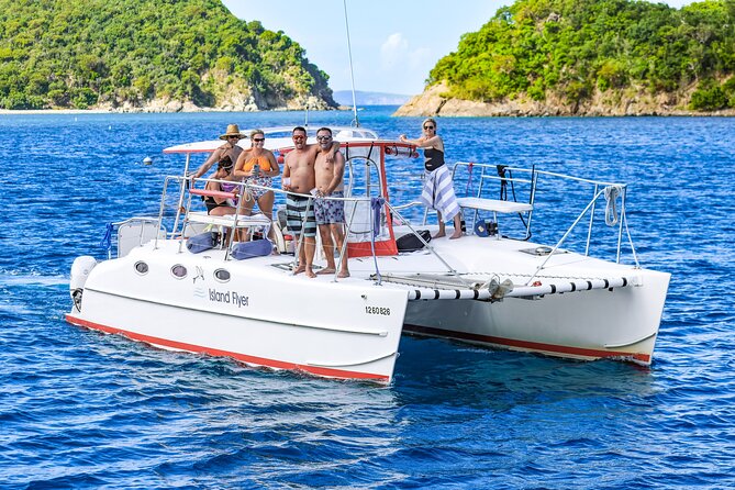 Full or Half Day Private Power Catamaran- USVI Beach and Snorkel - Maho Bay and the sea turtles