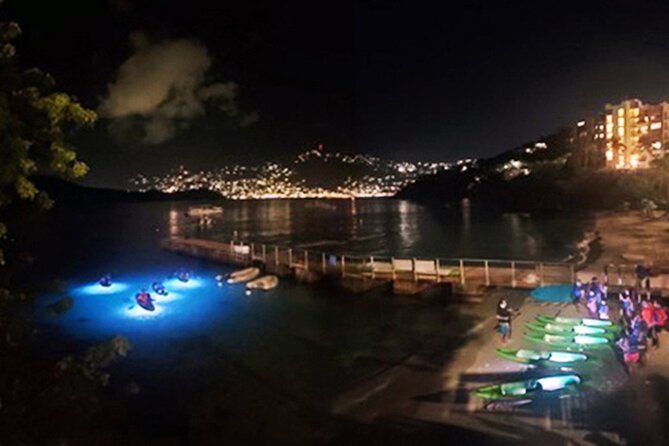 Glow Boats LED Night Kayak from Marriott Frenchman's Cove - Paddling into the night