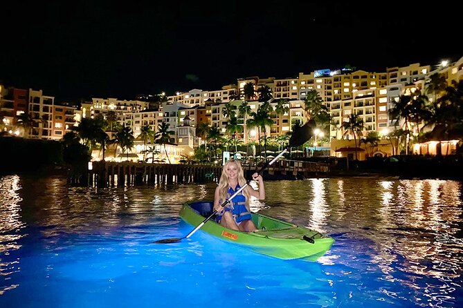 Glow Boats LED Night Kayak, Marriott Frenchman's Cove Dock, USVI - Key points about the glowing kayak trip