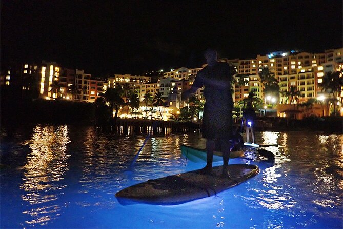 Glow Boats LED Night Kayak, Marriott Frenchman's Cove Dock, USVI - Charlotte Amalie Harbour after dark