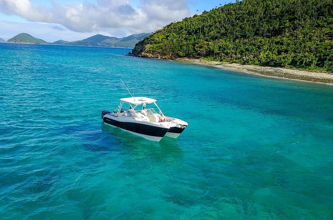 Half or Full-Day Private Boat Charter from St. John or St. Thomas - Waterlemon Cay for coral and clear water