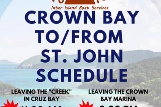 One way private/Airport to Downtown/Crown Bay/Emarld Beach/ - Landing at Cyril E. King Airport
