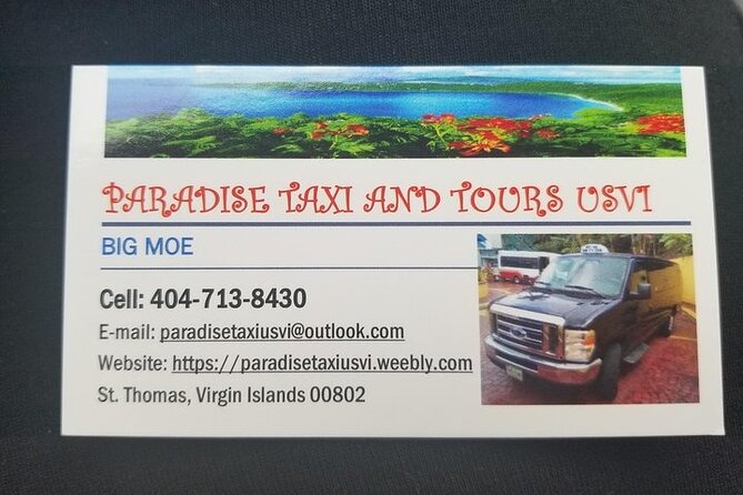 PARADISE TAXI & TOURS USVI-St.Thomas-Airport Transfer to Marriott Frenchman Cove - Who should book this St. Thomas transfer?