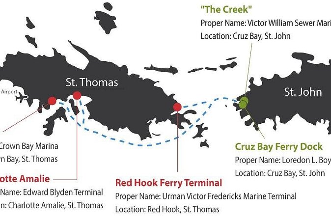 Paradise Taxi & Tours USVI- St. Thomas - Airport Transfer to Red Hook Ferry - What the $160 fare really buys you