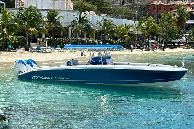 Private Full Day or Half Day Charter - 37' Midnight Express - Jost Van Dyke For A Painkiller Or Rum Punch