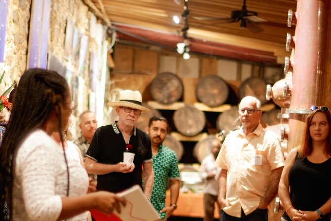 Rum Tasting Experience in the Old Barrel House - A small rum room with a large island story