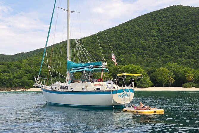 Sail and Snorkel Private Charter - Mid-Day Sail 1230pm to Sunset - Starting at Sapphire Beach Marina at 12:30 p.m.