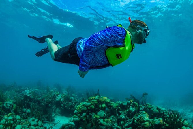 St. James Snorkel & Pizza Pi Lunch - Little St James brings the first reef stop