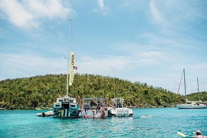 St. John PiZZA Pi Snorkel Sail with Beach Stop, Lunch & Open Bar - Westin - A catamaran ride built around two water stops
