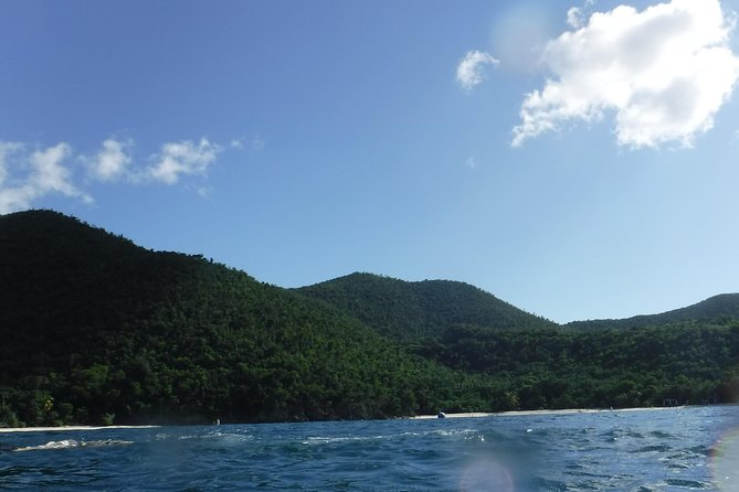 St John & Surrounding Cays - Full-Day Sail/Snorkel, 6 Guests Max - Sailing toward St. John National Park