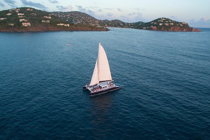 St. Thomas Dinner Sail to St. John with Open Bar & Hors D'oeuvres - Ritz-Carlton - The return becomes a starlight cruise