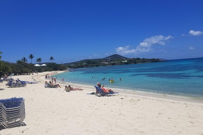 St. Thomas Mountain Top Tour and Beach Hopping - Magen’s Bay for classic beach scenery