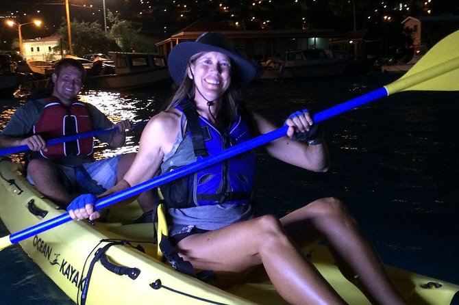 St Thomas Night Kayak Tour - Paddling through mangrove roots at sunset