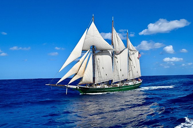 Sunset Sail Aboard the Tall Ship Denis Sullivan - Watching St Croix turn gold