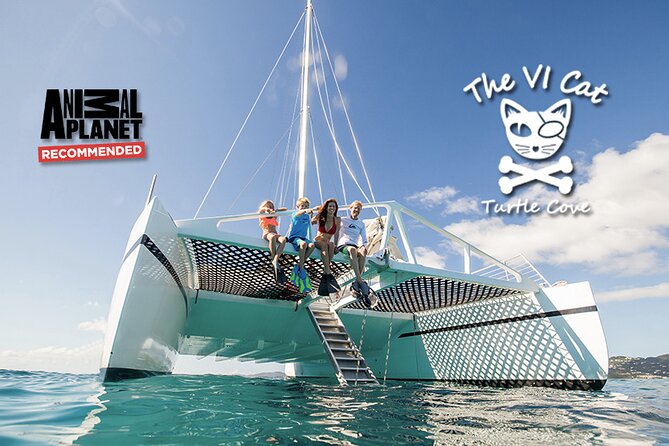 Turtle Cove Catamaran Snorkel and Sail at Little Buck Island STT - From Frenchman’s Cove to Little Buck Island